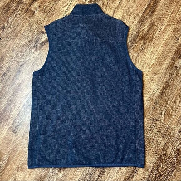 Duluth Trading Mens Threshold Fleece Vest Navy Blue Half Zip Sz L Tall - Picture 2 of 7